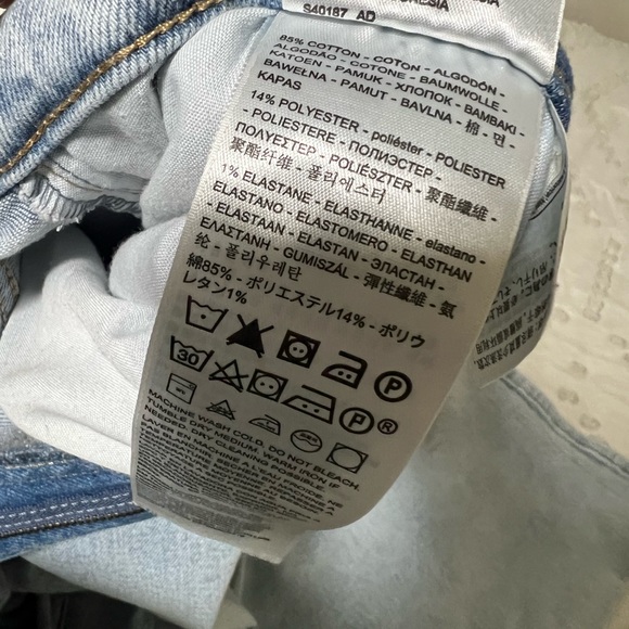 Plus size Levi’s high waist wide leg flare stretch crop jeans - Picture 5 of 5